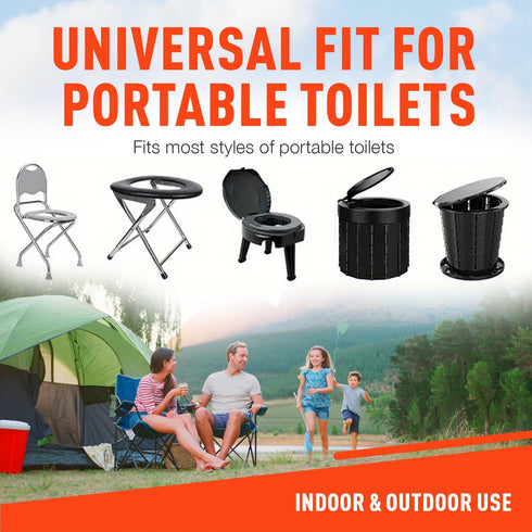 5 80 Firebelly Outfitters Portable Toilet Bags for Gallon Bucket - Biodegradable Camping Poop Bags - Leak-Proof