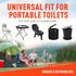 5 80 Firebelly Outfitters Portable Toilet Bags for Gallon Bucket - Biodegradable Camping Poop Bags - Leak-Proof
