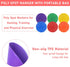 KisSealed 60 Pack Bag,6 Inch Poly Spot Markers with Non-Slip Rubber Floor Dots for PE Gym Classes, Classroom Games