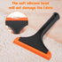 Silicone Pet Hair Removal, Rubber Carpet Rake with 8in Long Handle for Furniture, Couch, Carpet