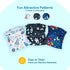 Pet Soft Dog Belly Band, 3 Packs Reusable Male Dog Diapers Wraps, Washable Belly Bands for Male Dogs (Space, XS)
