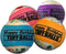 PetSport Jr. Happy Birthday Tuff Ball Dog Toys, 4 Pack Small (1.8") - Durable Felt & Rubber Balls
