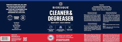 1 (Pack 1) Bioesque Heavy Duty Multi-Surface Cleaner & Degreaser Concentrated Professional Formula, Gallon