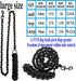 Dog Leash Metal Leashes with Pet Collar, Heavy Duty Anti Bite Chain Rope Hook for Medium and Large Dogs