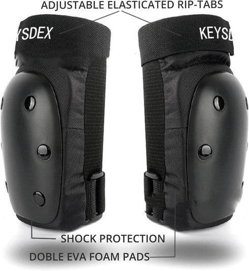 KEYSDEX 6 1 Set,Breathable Elbow Adult/Kids in Protective Gear Comfortable PP Shell EVA Cushion Knee Wrist Pads
