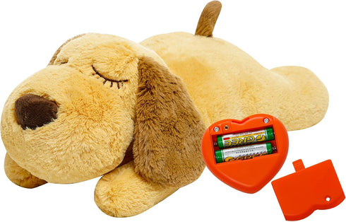 Dog Heartbeat Toy for Anxiety Relief, Soft Plush Calming Companion Pillow for Dogs and Puppies