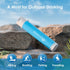 Waterdrop Gravity Water Filter Straw, Camping Water Filtration System, 1.5 gal Bag, 0.1 Micron, Blue
