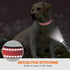Taglory Reflective Dog Collar - Safety Locking Buckle, Adjustable Nylon Collars for Medium Dogs, Baby Pink, M