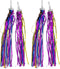 UPSTORE 2Pairs Long 30cm/11.8inch Colorful Kids Children Scooter Bike Tassel Ribbon Handlebar Streamers