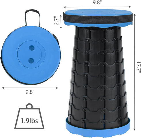 Wind Tour Portable Telescoping Foldable Stool - Lightweight, Outdoor Essential for Camping, Picnicking, Park Leisure