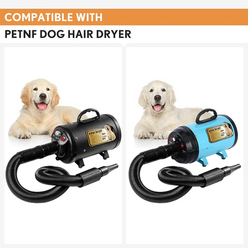 PETNF Upgraded Dog Dryer, Quick Grooming Blower, Noise Reduction, 3.2HP, High Velocity Air Forced Dryer with Heater,