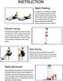 Upgrade 4-Tube Abdominal Waist Leg Slimming Trainer, Elastic Pull Rope for Arm Legs Stretching Workout Equipment