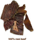 Pupford Crunchy Jerky Treats for Dogs & Puppies, Made in USA, Single Ingredient, No Fillers (Beef, 4 oz)