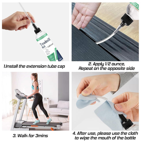 VisLubee 100% 4 Oz 5 (1) Silicone Treadmill Lubricant for Belt, Treadmill Oil Belt Lubricant, Reduce Friction Lubricant