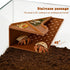 Olnverath 2-in-1 Hermit Crab Cave Habitat with Climbing Tunnel, Cave Shelter & Feeding Dish, Textured Climbing Ramp