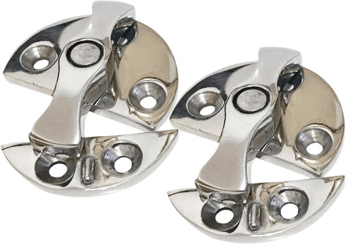 Stainless Steel 316 Boat Door Cabinet Hatch, 45mm Round Turn Button Twist Catch Latch Marine Hardware