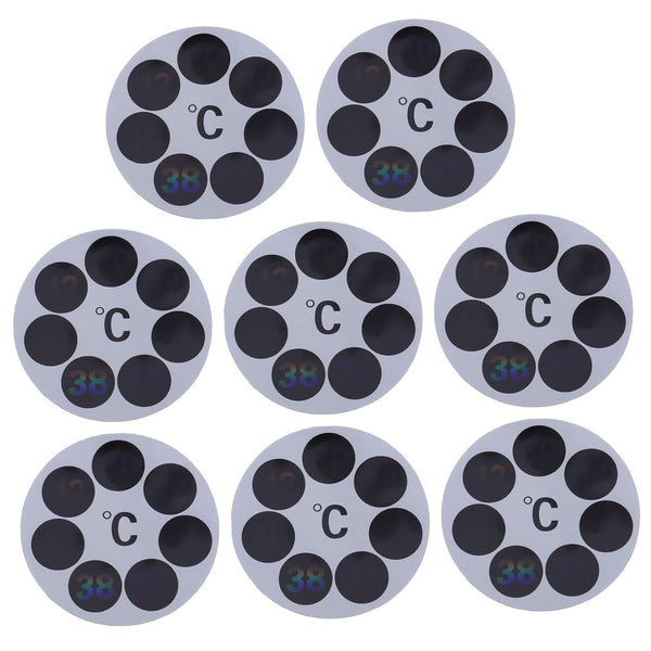 8pcs Bath Temperature LCD Thermometer Display Adhesive Water Temperature Gauge for Bathtub