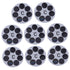 8pcs Bath Temperature LCD Thermometer Display Adhesive Water Temperature Gauge for Bathtub