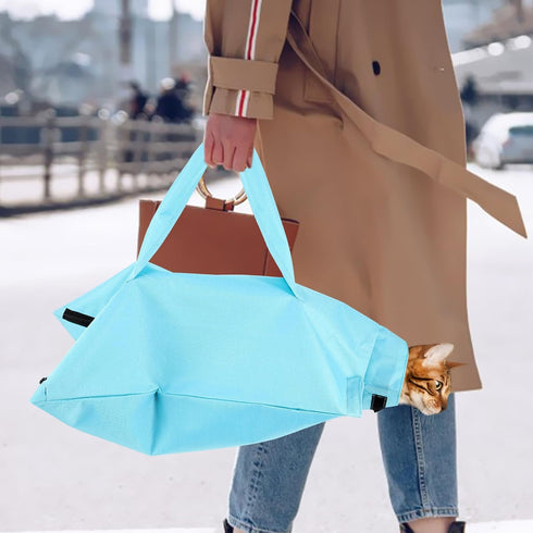 Amosfun Pet Cat Satchel Backpack for Travel - Dog Body Carrier and Cat Carrier Handbag, Portable Oxford Cloth