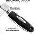 Poodle Pet Dematting Fur Rake Comb Brush Tool - Dog and Cat Comb with Long 2.5 Inches Steel Safety Blades (Black)