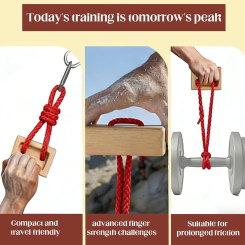 Wshxjzyay Portable Hangboard, Climbing Hangboard, Dual-Pocket Grip Blocks for Finger Strength, Power, and Forearm
