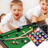 AccEncyc 2.5cm/0.98inch Set 16Pcs Mini Billiard Balls Children's Pool Balls for Kid's Table, Indoor Game Toy for Kids