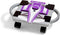 hand2mind Purple Speedway Racer Scooter Board, Floor Scooter Board, Gross Motor Toys,