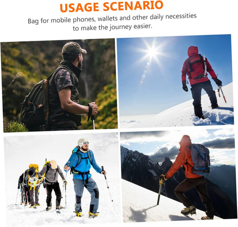 Hiking Pole Bag 2pcs, Storage Tote for Climbing Stick, Waterproof Hiking Accessories for Trekking Poles Holder