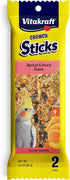 Vitakraft 3.5 oz Crunch Sticks Cockatiel Treat - Apricot and Peach Pet Bird Treat Toy