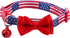 BoomBone American Flag Cat Collar Bowtie with Breakaway and Bell