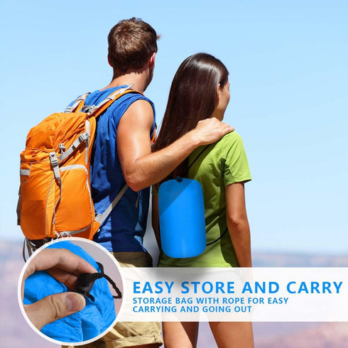 Portable Waterproof Camping Sleeping Bags for Adults and Kids, Lightweight 4 Seasons for Indoor Outdoor Use