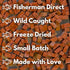 Hook Point Fisheries 3, Freeze Dried Sockeye Salmon Pet Treats for Dogs & Cats, Human Grade, Fisherman Direct, Premium