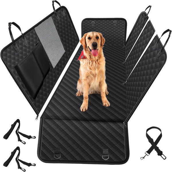 Vailge 100% Waterproof Convertible Dog Car Seat Covers, Waterproof Dog Seat Cover