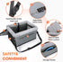 20 lbs JOEJOY Deluxe Dog Booster Seat with Sturdy Metal Frame and Safety Leash for Small Pets up to - Portable Puppy