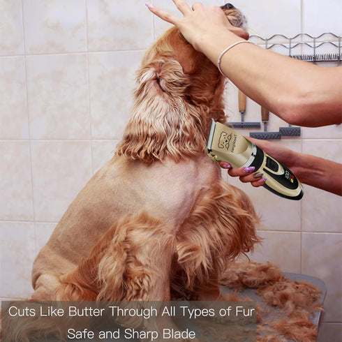 Trimmer, Dogs Hair Dogs Shaver Clippers Grooming Kit - Low Noise Cordless Rechargeable Dog & Cat Horses Clippers, Heavy