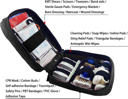 Carlebben Tactical MOLLE EMT Pouch - Medical First Aid Kit