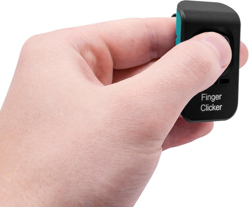 Educator Dog Training Finger Clicker with Audible Sound for Positive Reinforcement, Behavior and Obedience, Teal