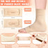 Geyoga 2 Pairs Ice Skating Socks for Women, Tendon Heel Ankle Protector Padded Guards Ankle Sleeve Pad