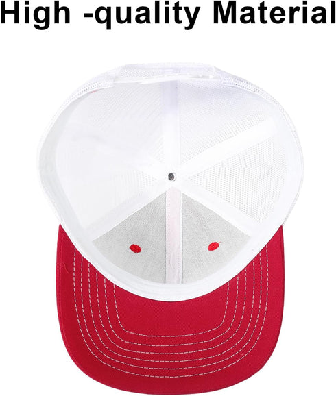 Unisex Trucker Hats, Blank Mesh Snapback Hats, Sport Plain Baseball Caps, Adjustable Fitted Hat