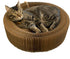 Collapsible Round Shape Cat Scratcher Lounge Bed for Big Cat