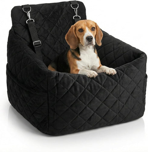 Otalar Elevated Dog Car Seat for Small/Medium Dogs up to 35 lbs, Memory