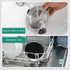 Basic Cat Bowls, Dog Food Bowls, 304 Stainless Steel Dishes, Non-Slip Silicone Base, Heavy Duty, 2 Pack