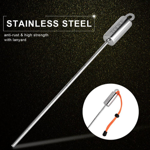 Alomejor Lobster Stick, Stainless Steel Underwater Pointer, Spearfishing Tool, Marine Safety Rod for Divers