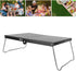 Jwthee Folding Camping Table,Compact Stainless Steel Portable Folding Beach Table Ultralight Camping Side Table