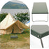 VICASKY Foldable Camping Table Portable Aluminum Alloy Picnic Side Table Stainless Steel Heat-Resistant Surface Outdoor