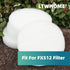 LTWHOME Compatible Polishing Pads for Fluval FX512 Filter - Pack of 12