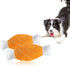 Andiker 2pcs Dog Squeaky Toy, Funny Plush Chicken Legs Bone Toy for Small Medium Large Dogs and Cats