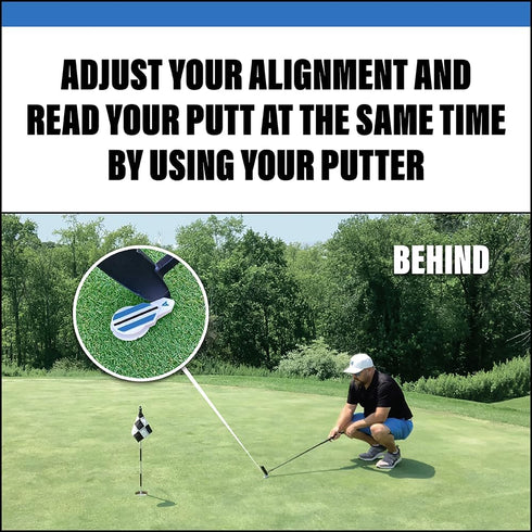 Alignment Ball Mark Putting Alignment Aid Tool - Golf Ball Marker - Rotate to Aim - Golf Gift Accessory for Men & Women