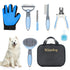 Wisedog Dog Grooming Kit 7PCS - Cat Nail Clipper with Nail File,