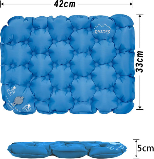ONTYZZ Inflatable Seat Cushion Lightweight Airplane Seat Cushion Stadium Seat Travel Cushion for Climbing Hiking Office